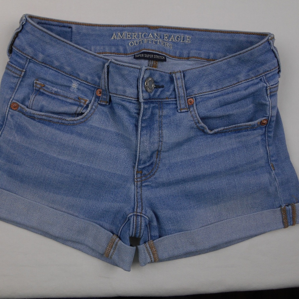 American Eagle Super Super Stretch Midi Shorts